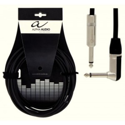 Alpha Audio Pro Line Instrument Cable Jack-Angled Jack 6m
